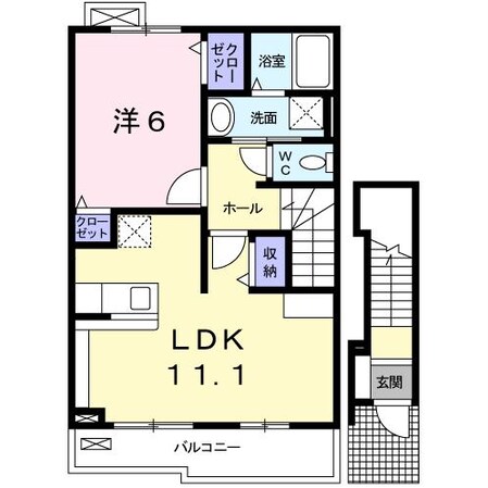 エスペランサ白国Ⅰの物件間取画像